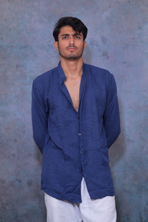 Marine Blue Linen Classic