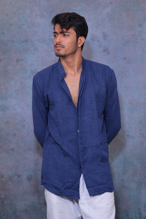 Marine Blue Linen Classic