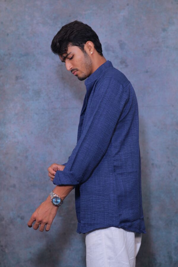 Marine Blue Linen Classic